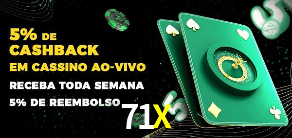 Promoções do cassino ao Vivo 71X